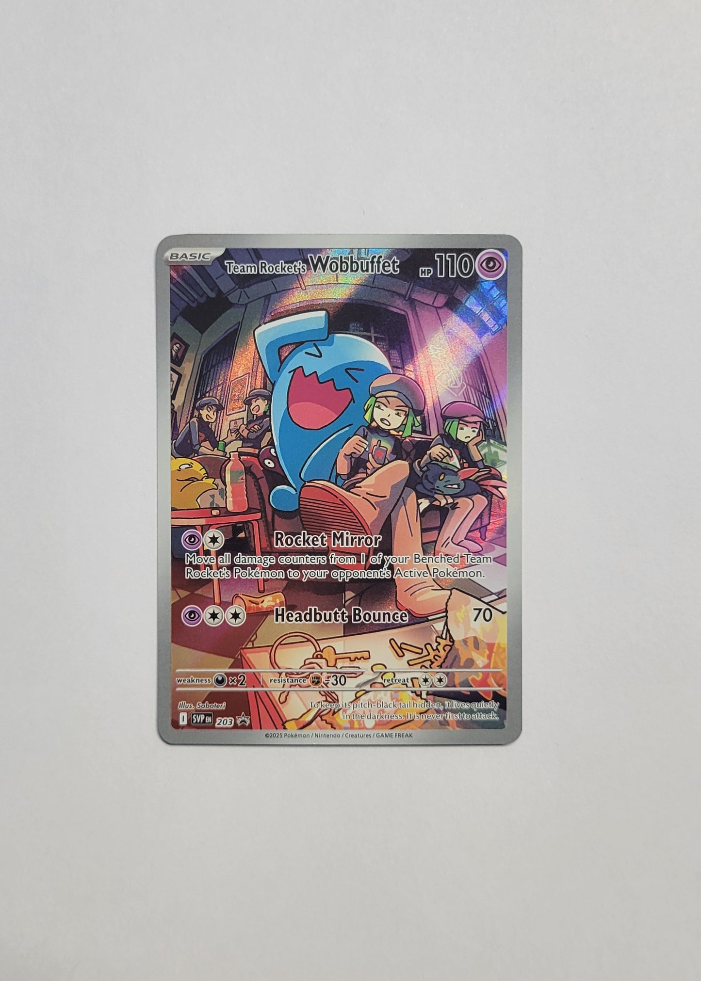 Team Rocket's Wobbuffet SVP203 - Black Star Promo