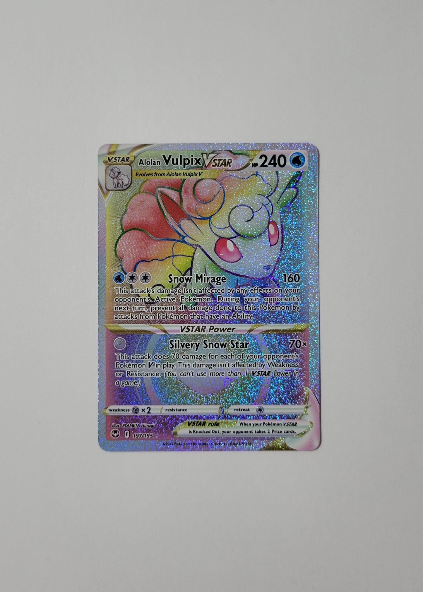 Alolan Vulpix VSTAR 197/195 - Silver Tempest