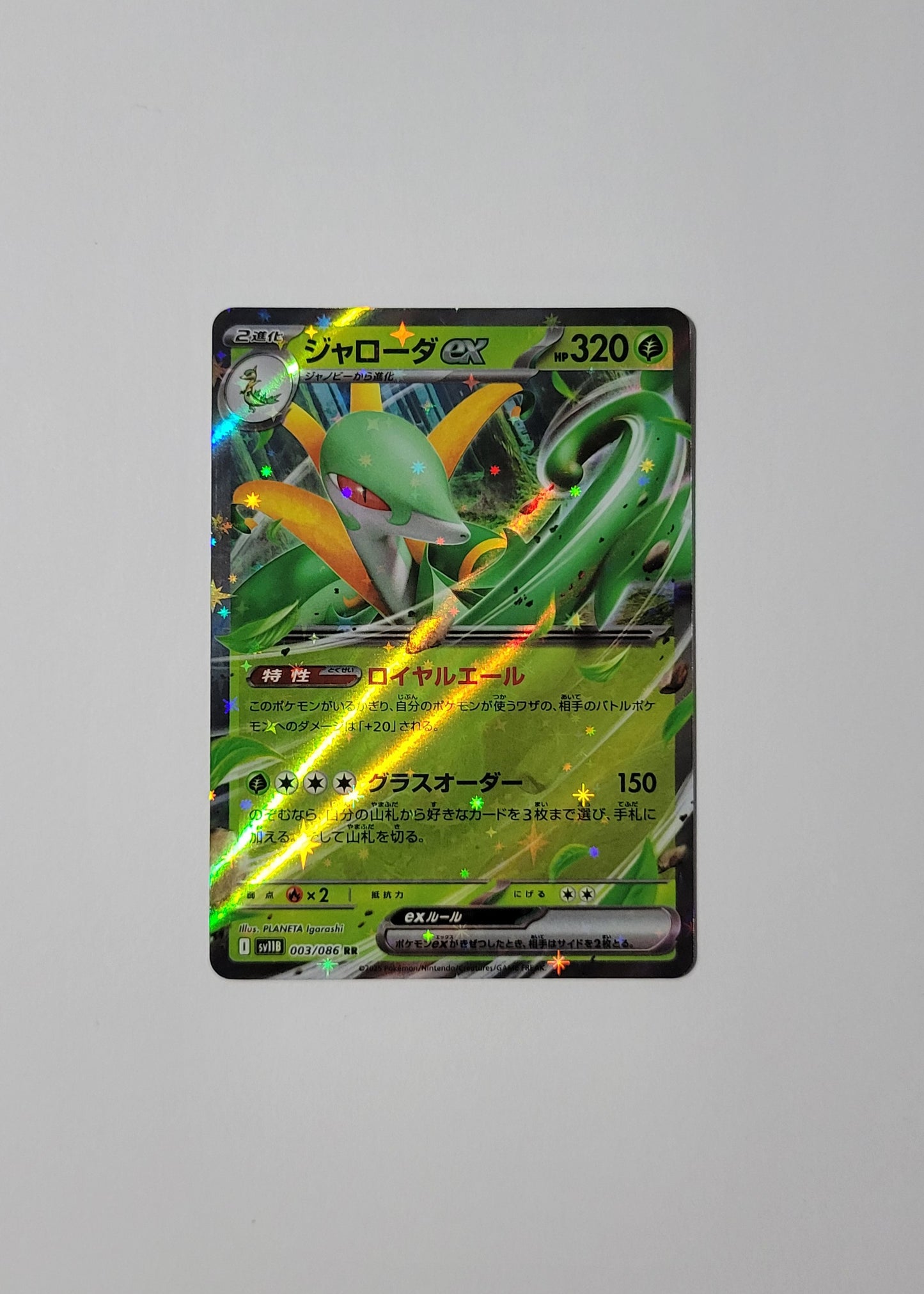 Serperior ex 003/086 - Black Bolt (Japanese)