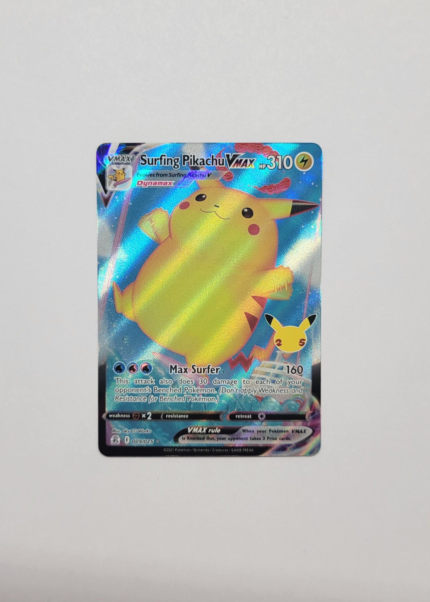 Surfing Pikachu VMAX 009/025 - Celebrations