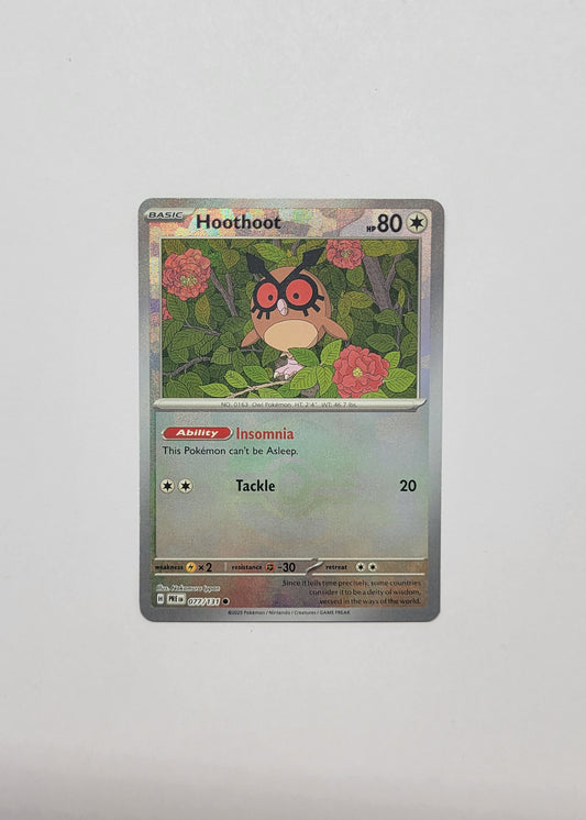 Hoothoot 077/131 (Poké Ball) - Prismatic Evolutions