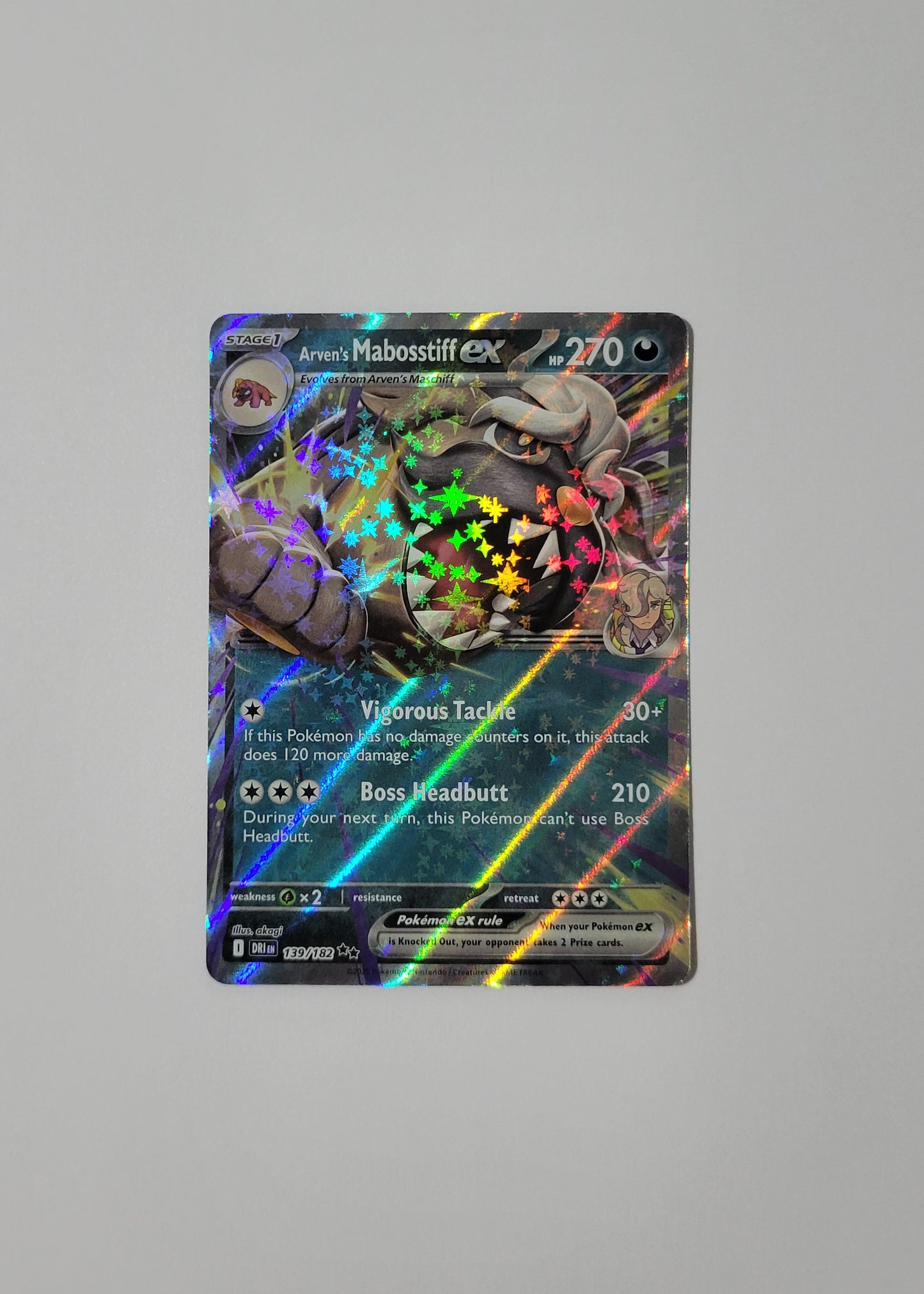Arven's Masbosstiff ex 139/182 - Destined Rivals