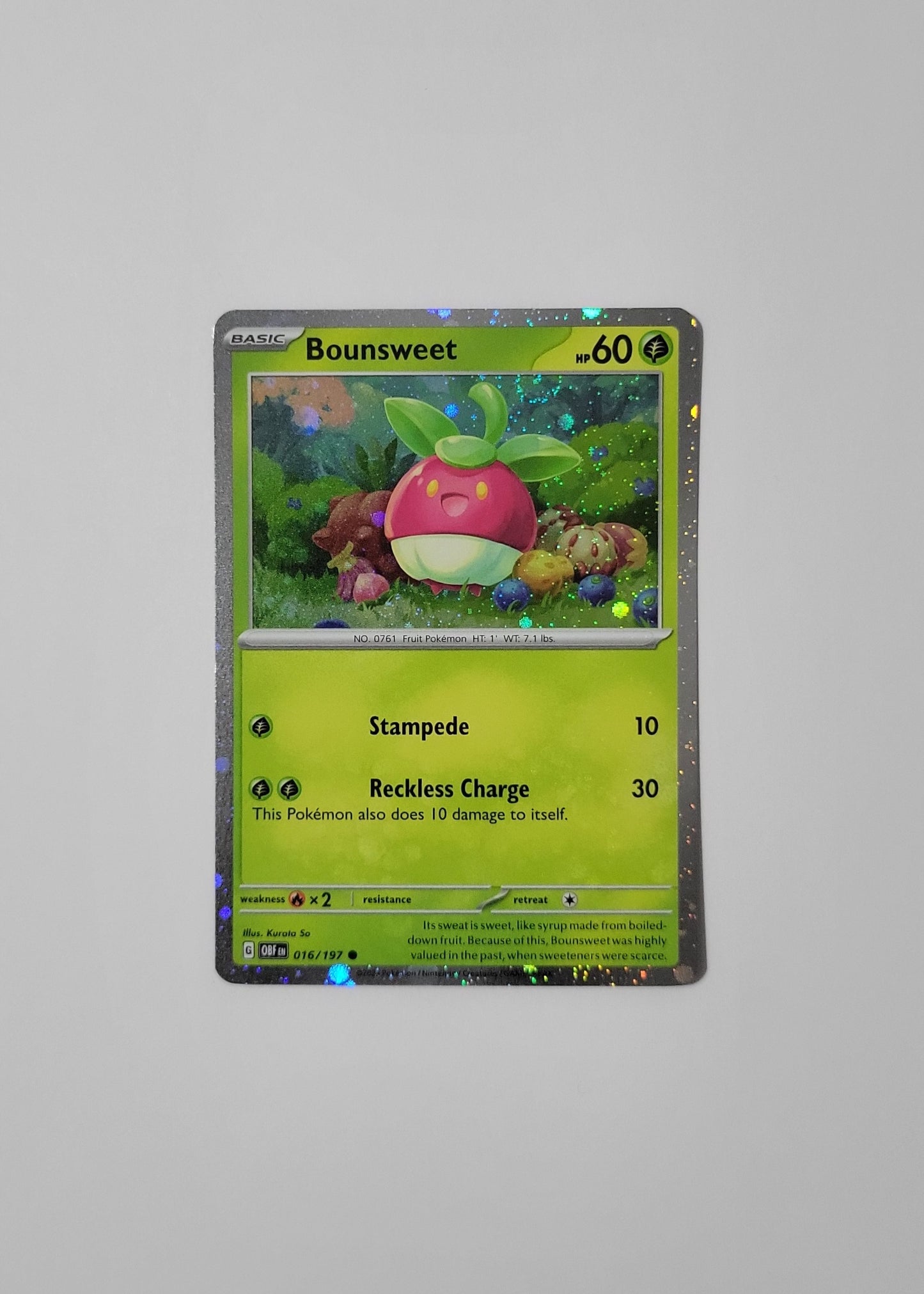 Bounsweet 016/197 (Cosmos Holo)- Obsidian Flames