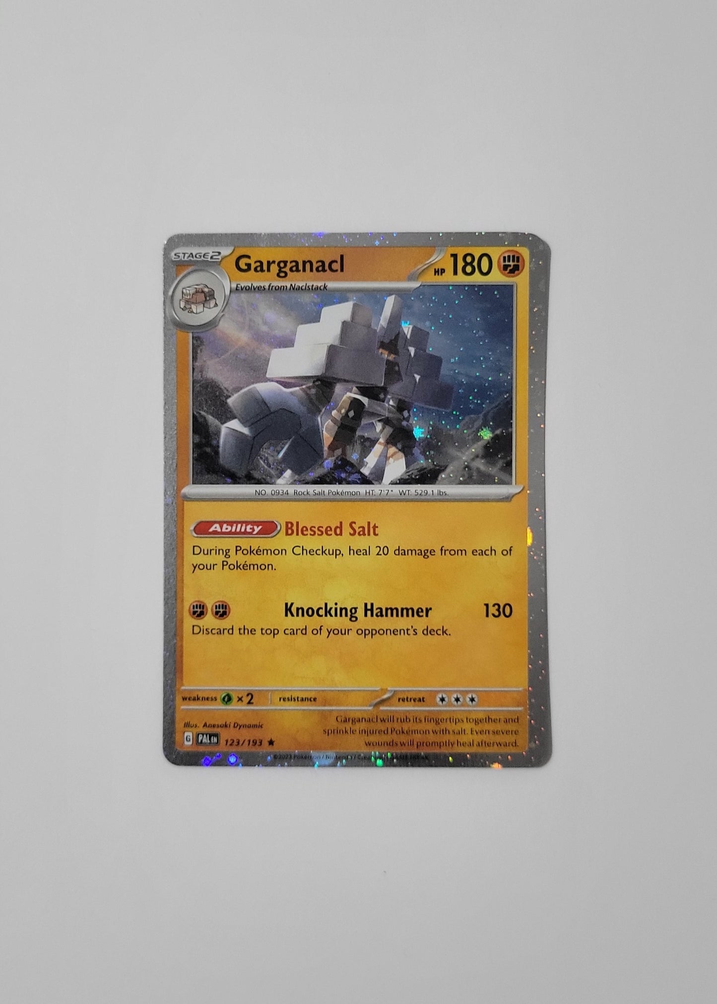 Garganacl 123/193 (Cosmos Holo) - Paldea Evolved