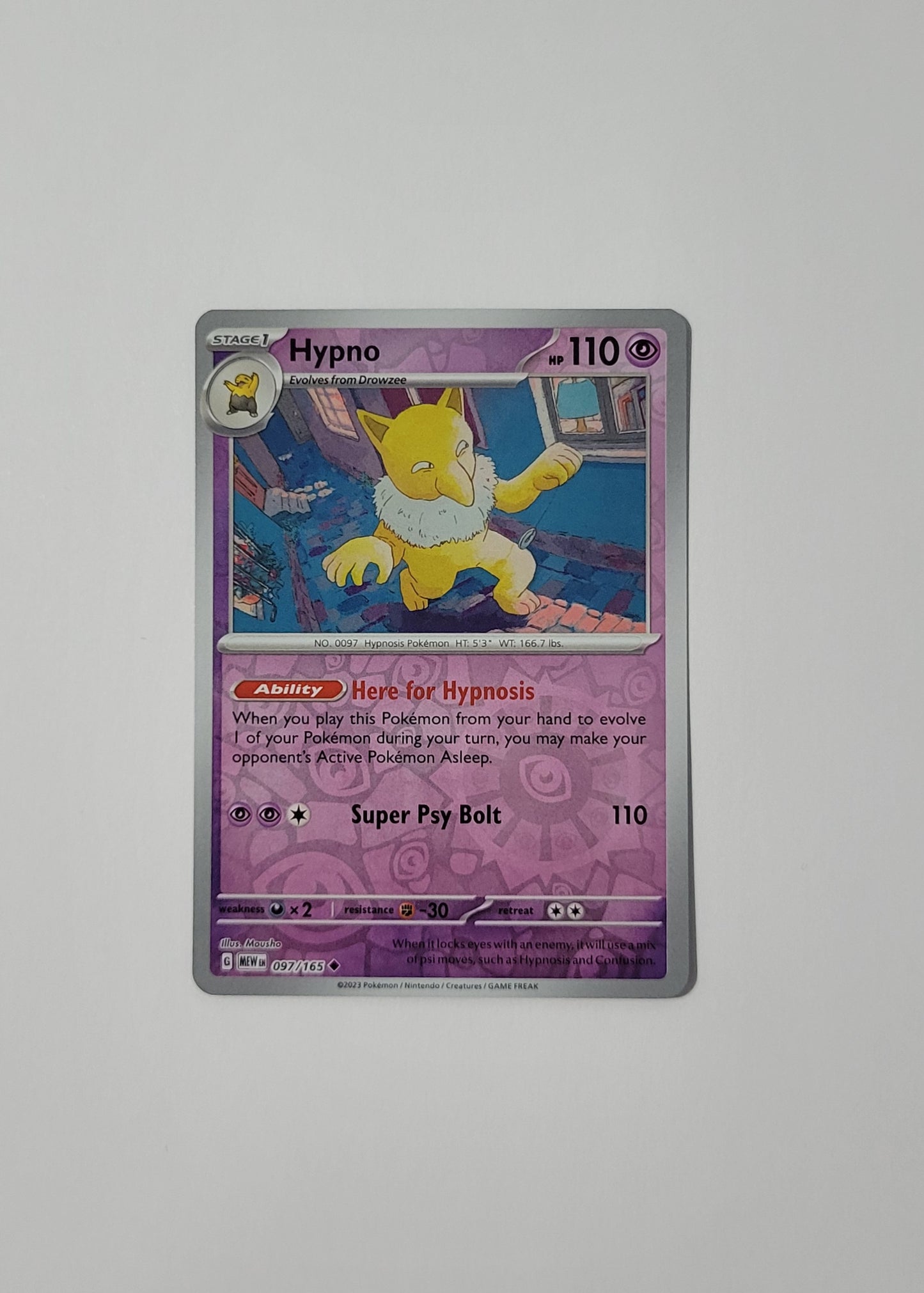 Hypno 097/165 (Reverse Holo) - 151