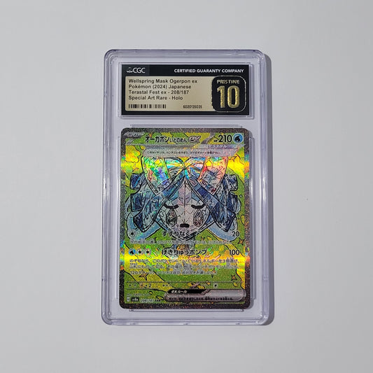 Wellspring Mask Ogerpon ex 208/187 - Terastal Festival ex (Japanese) - CGC Pristine 10