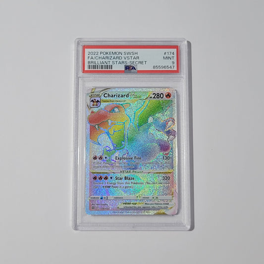 Charizard VSTAR 174/172 - Brilliant Stars - PSA 9