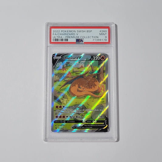 Charizard V SWSH260 - Black Star Promo - PSA 9