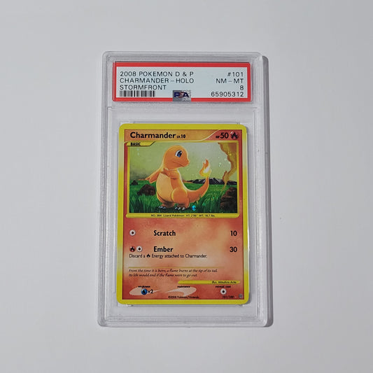Charmander 101/100 - Stormfront - PSA 8