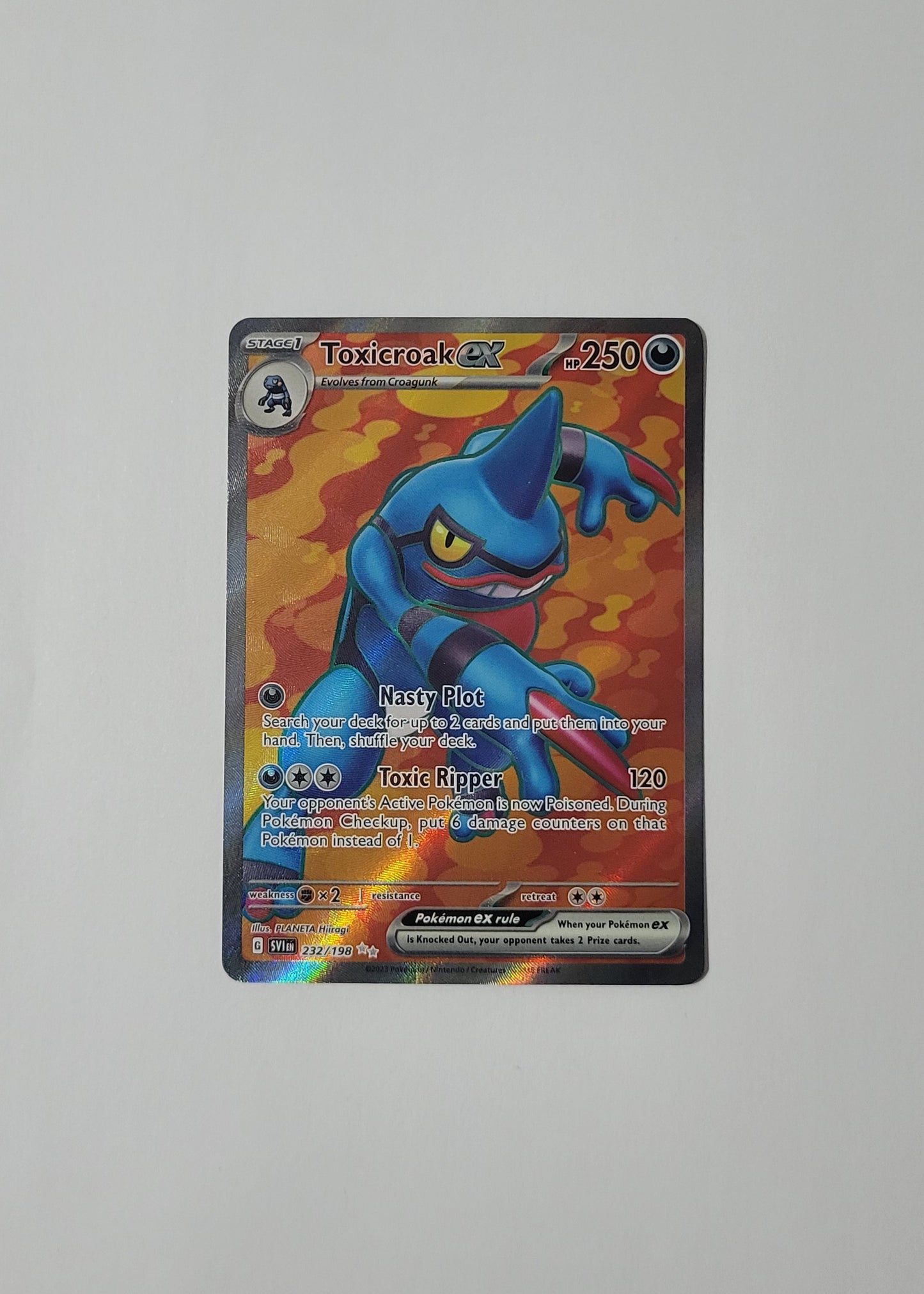 Toxicroak ex 232/198 - Scarlet & Violet