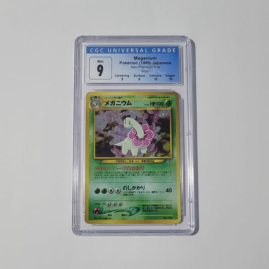 Meganium No. 154 - Neo Premium File (Japanese) - CGC 9