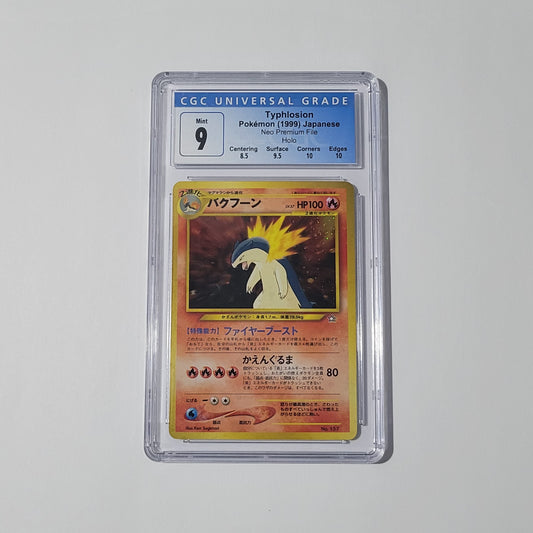 Typhlosion No.157 - Neo Premium File (Japanese) - CGC 9