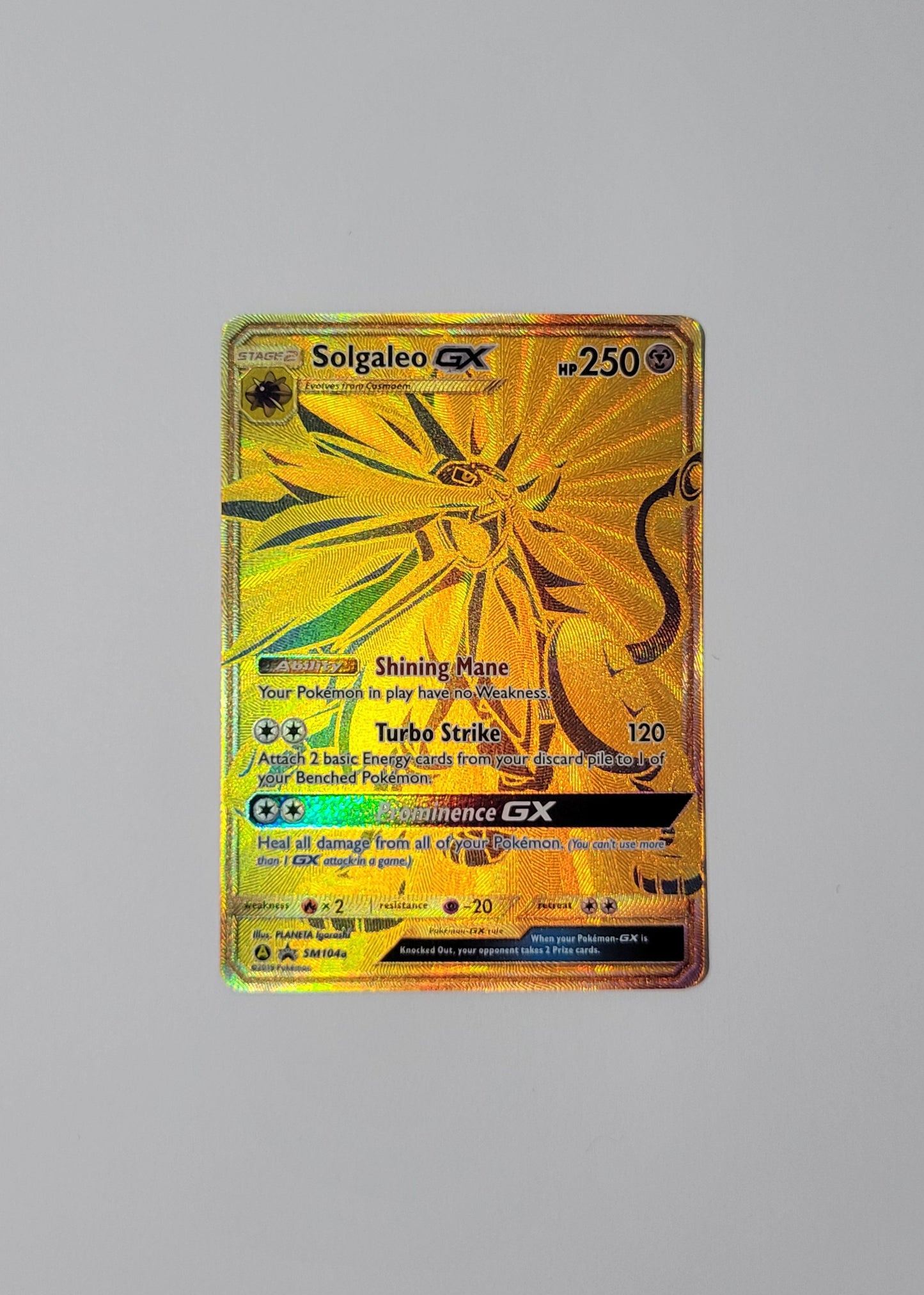 Solgaleo GX SM104a  - Black Star Promo