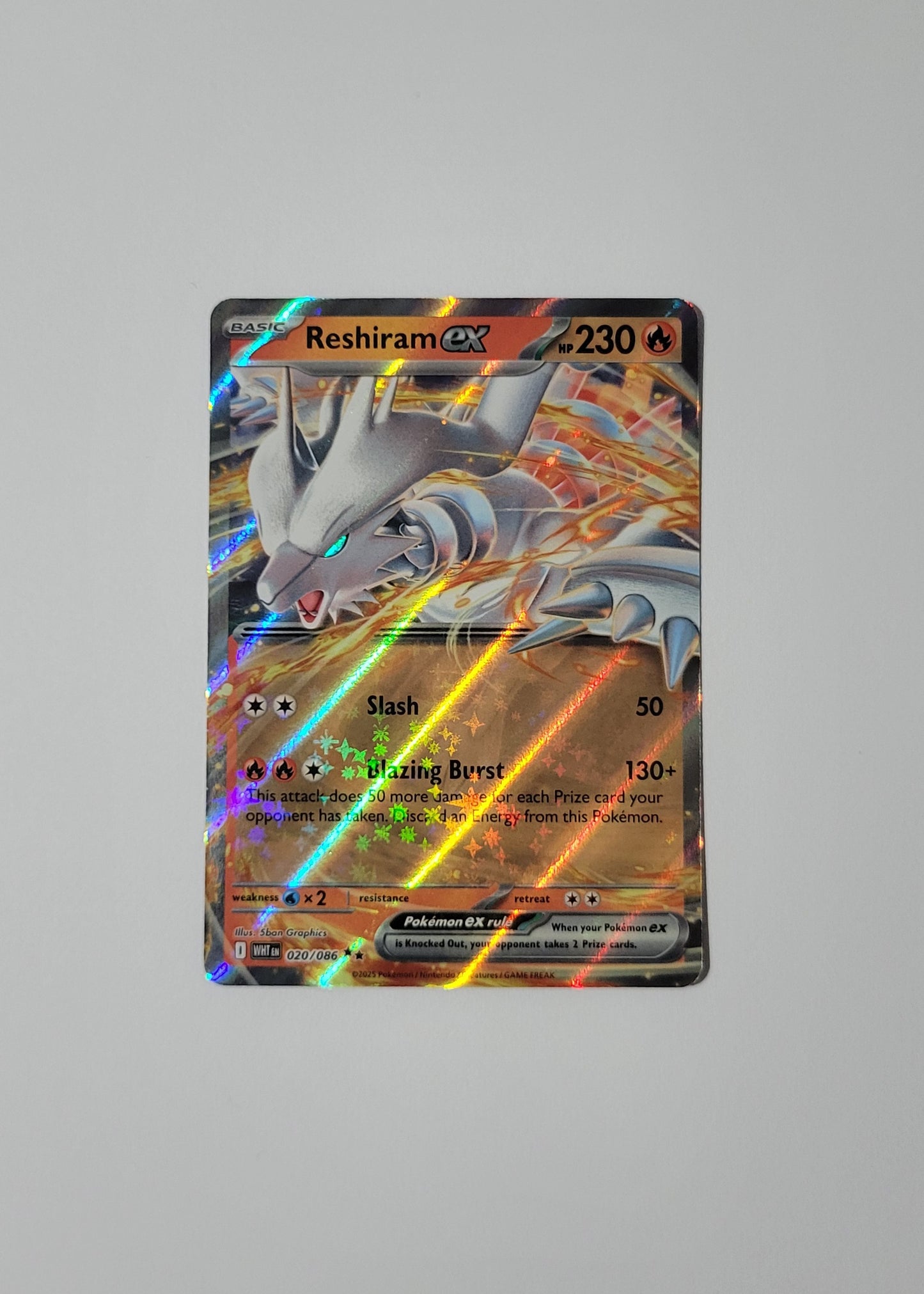 Reshiram ex 020/086 - White Flare
