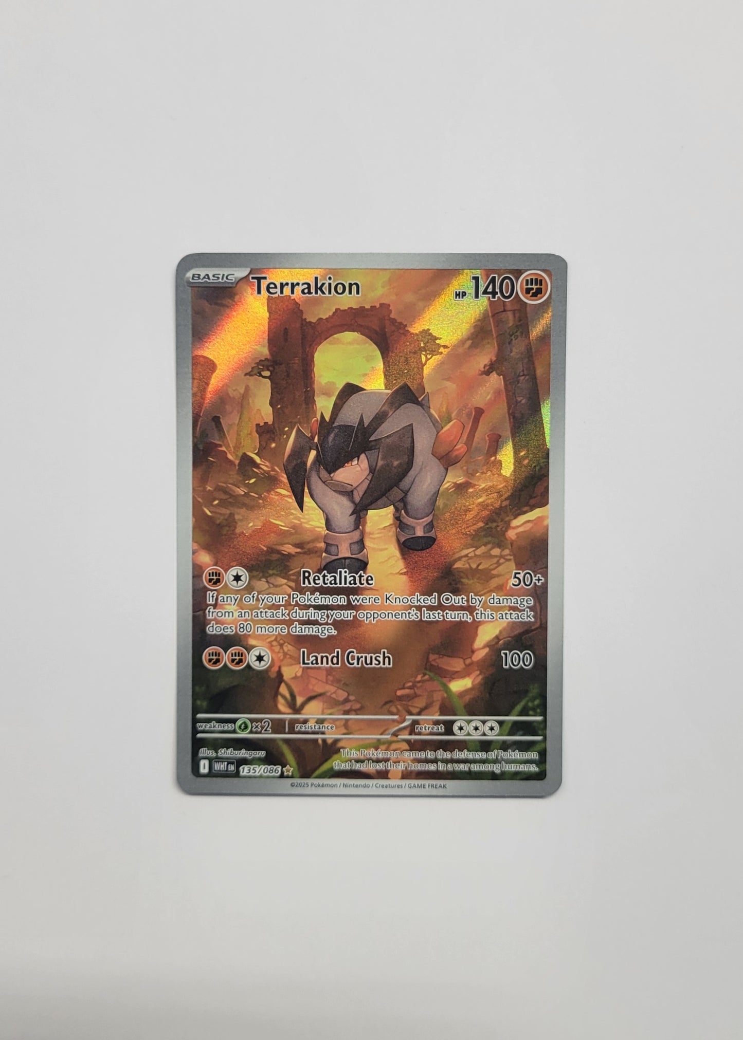 Terrakion 135/086 - White Flare