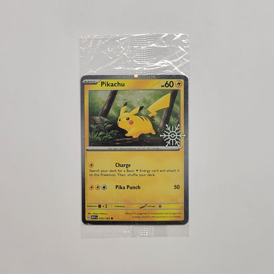 Pikachu 025/165 (Sealed, Stamped) - Holiday Calendar 2025