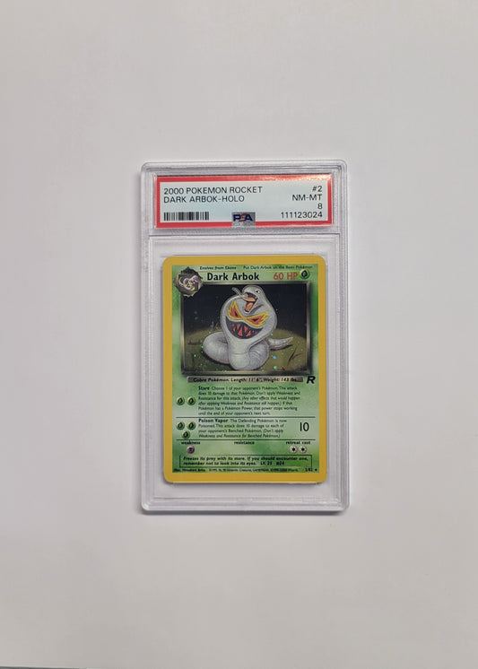 Dark Arbok 2/82 - Team Rocket - PSA 8