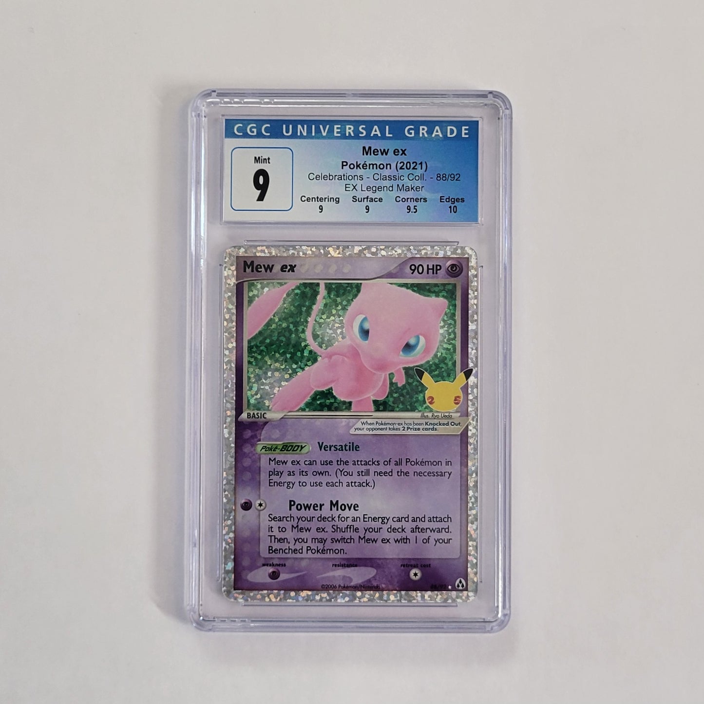 Mew ex 88/92 - Celebrations - CGC 9
