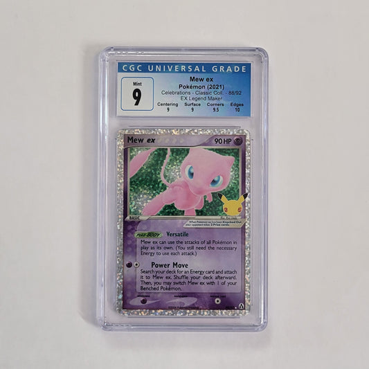 Mew ex 88/92 - Celebrations - CGC 9