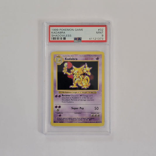 Kadabra 32/102 - Base Set (Shadowless) - PSA 9