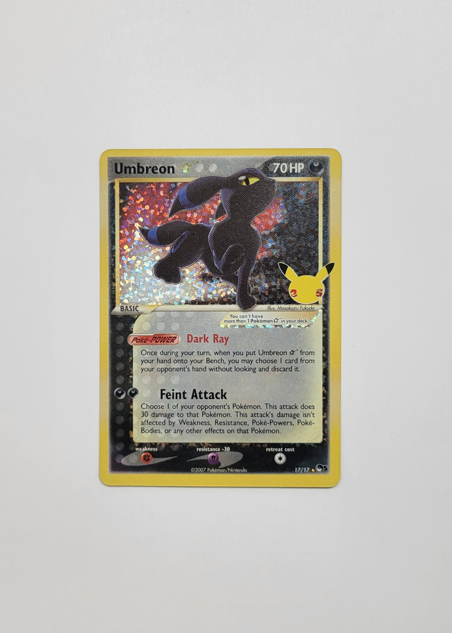 Umbreon Gold Star 17/17 - Celebrations