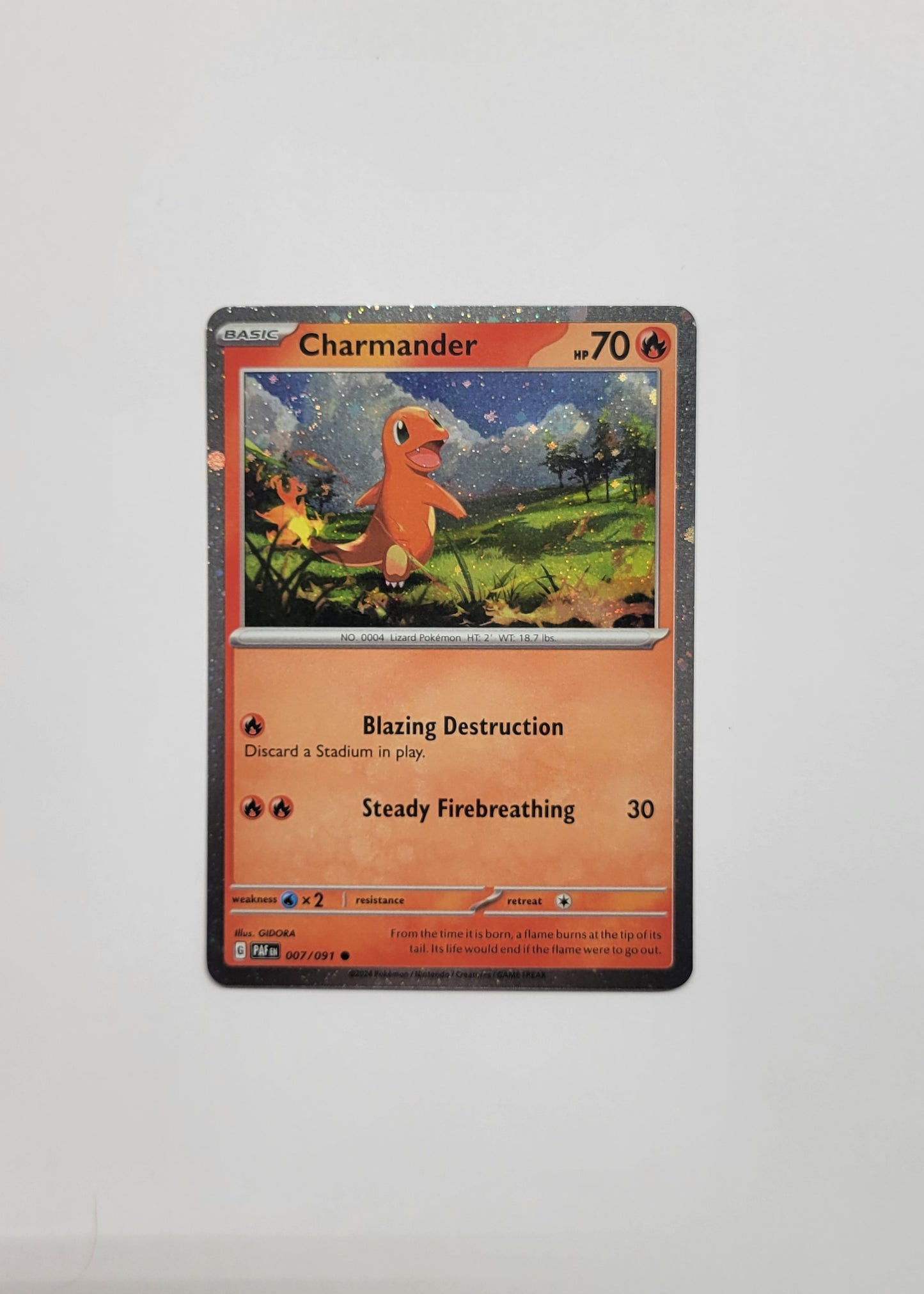 Charmander 007/091 (Cosmos Holo) - Paldean Fates