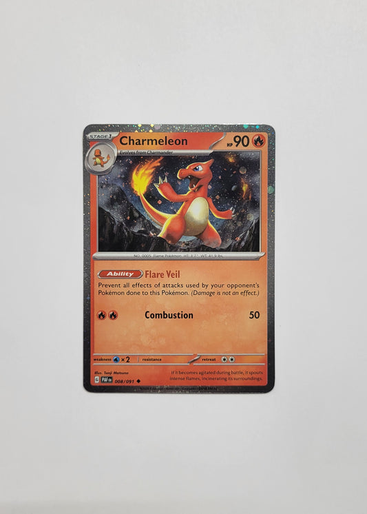 Charmeleon 008/091 (Cosmos Holo) - Paldean Fates