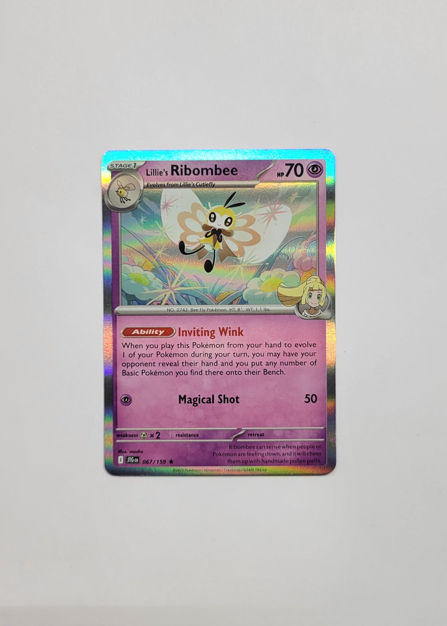 Lillie's Ribombee 067/159 (Holo) - Journey Together