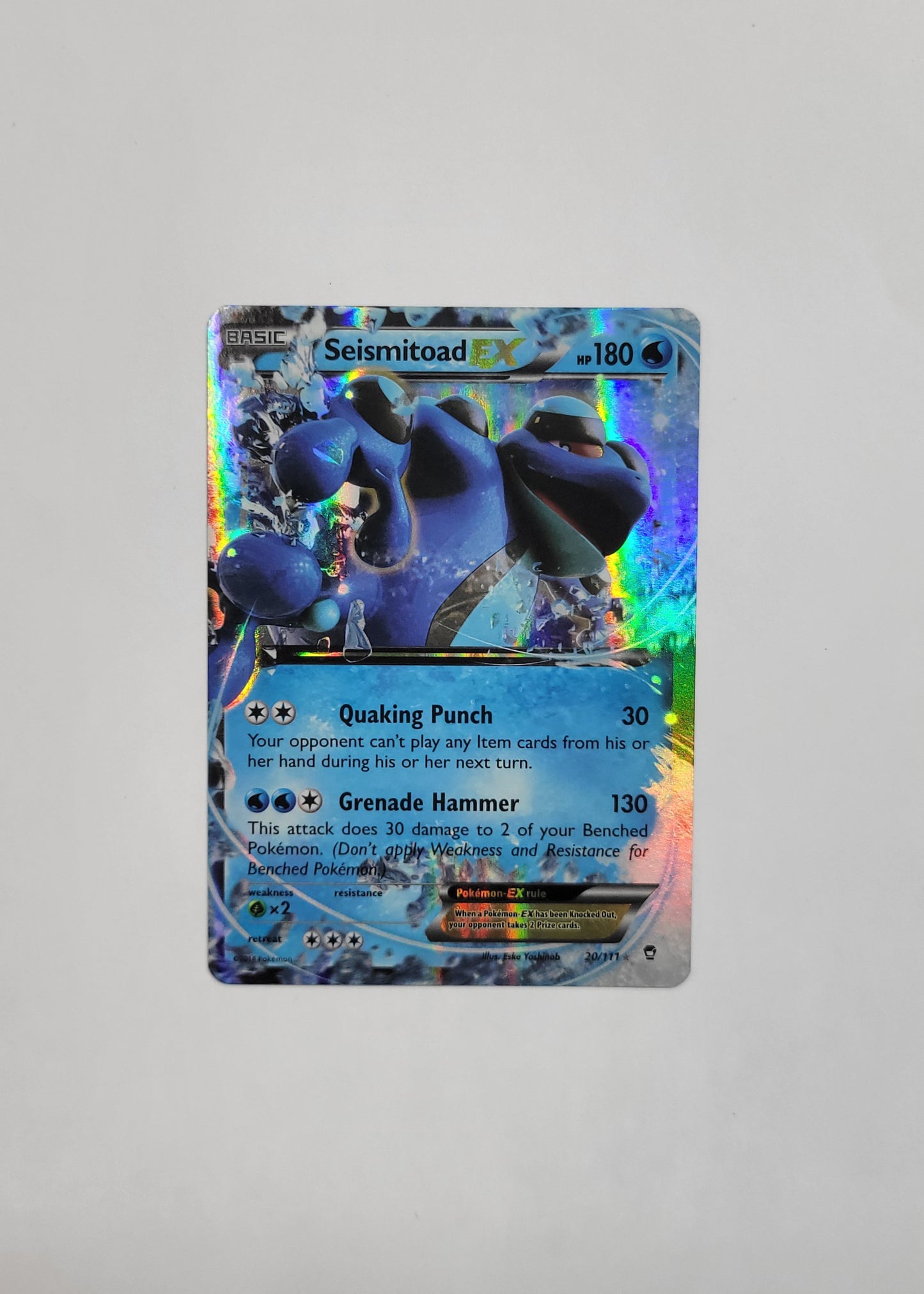 Seismitoad EX 20/111 - Furious Fists