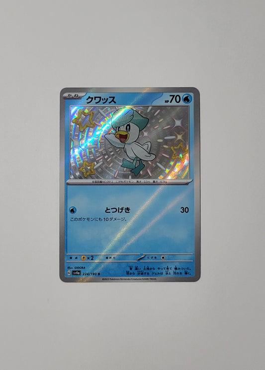 Quaxly 224/190 - Shiny Treasures ex (Japanese)