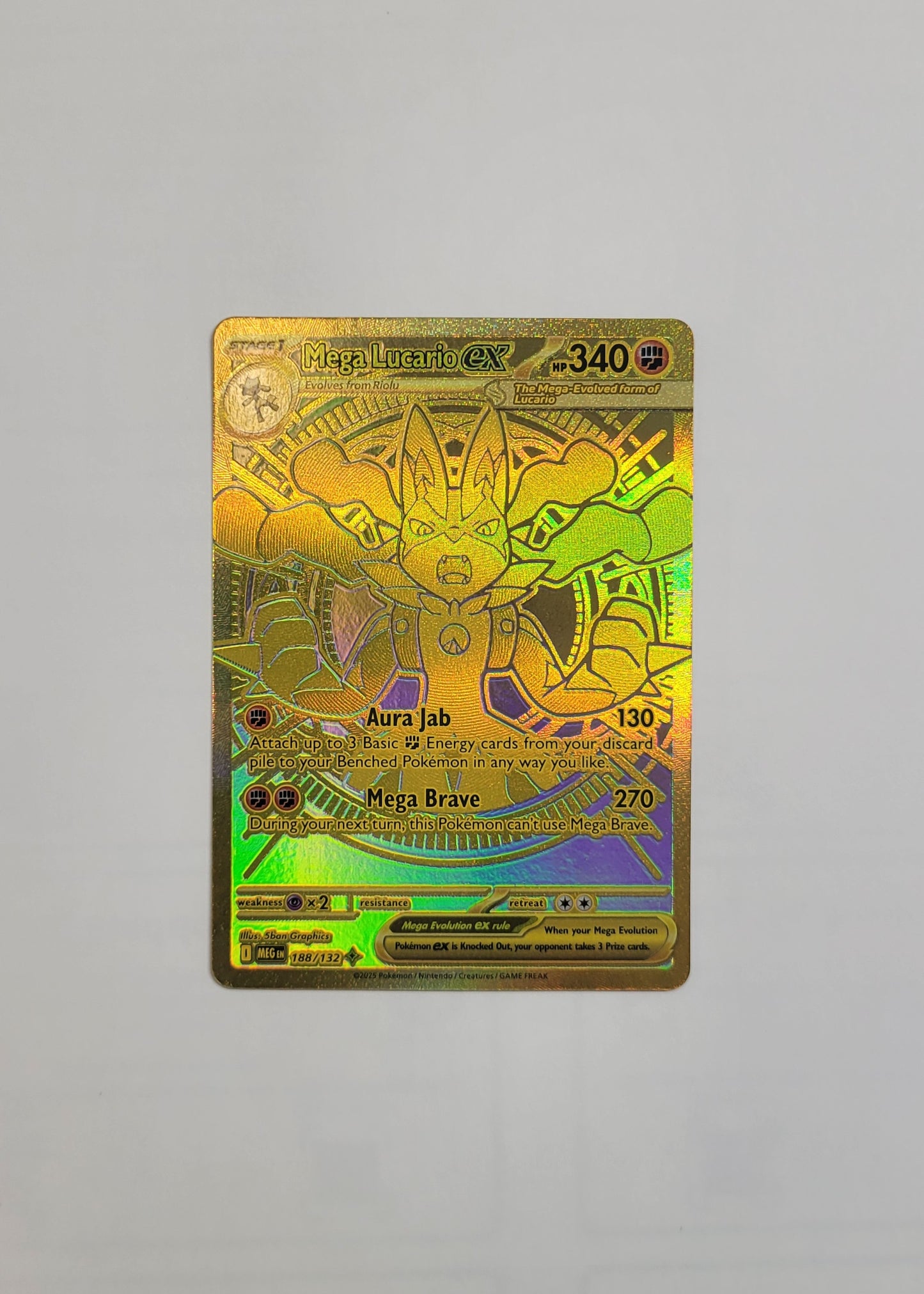 Mega Lucario ex 188/132 - Mega Evolution Base Set