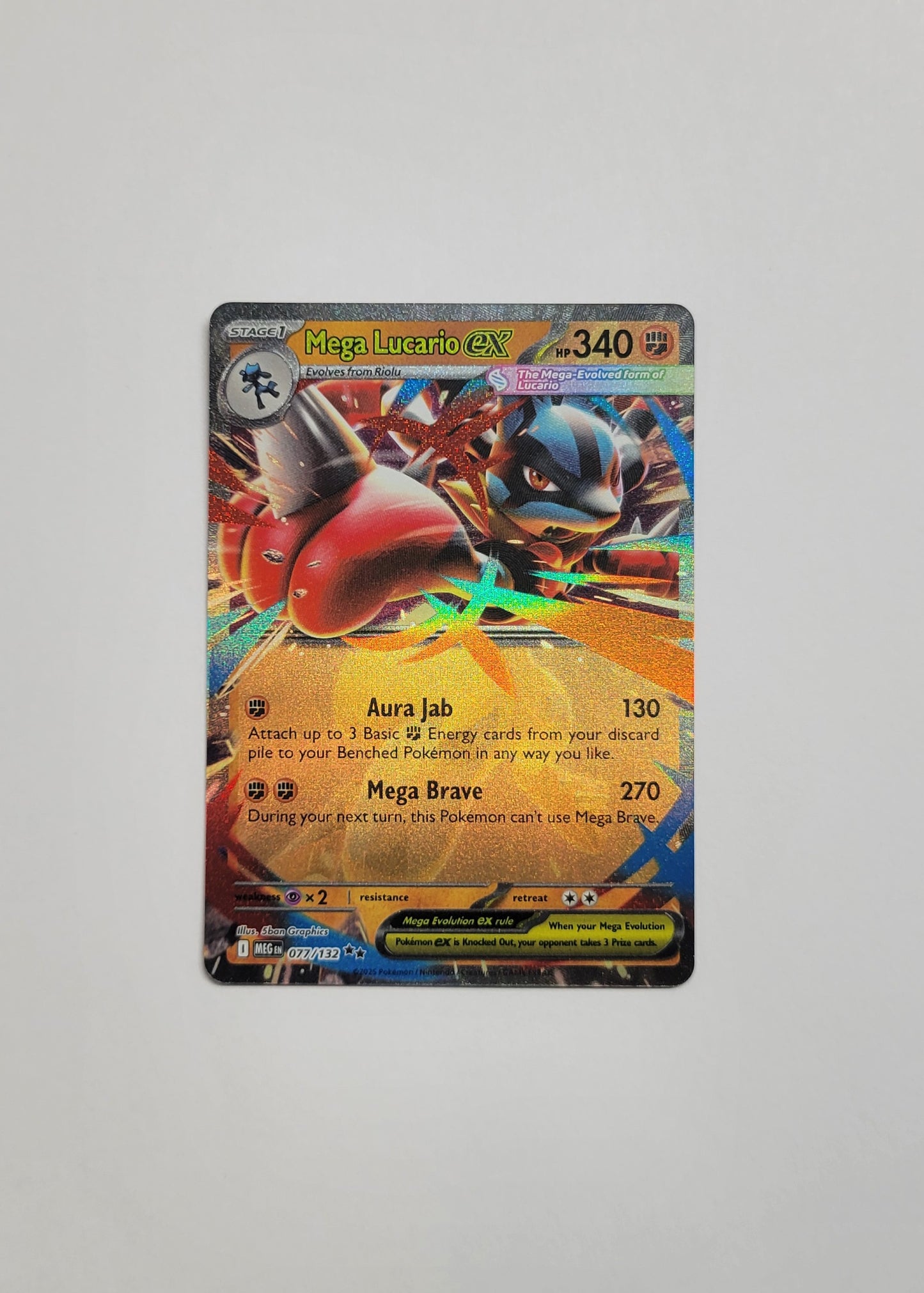 Mega Lucario ex 077/132 - Mega Evolution
