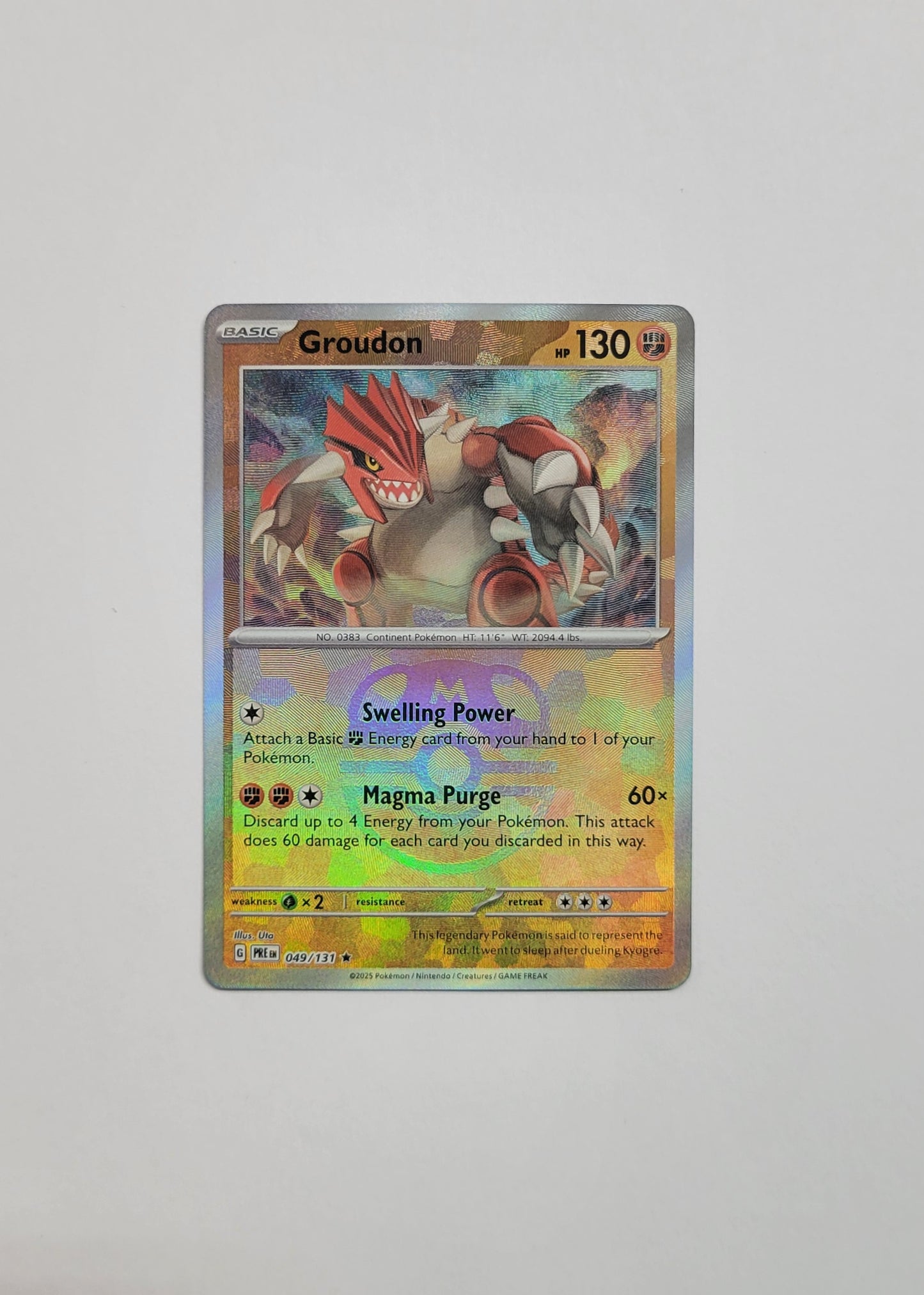 Groudon 049/131 (Master Ball) - Prismatic Evolutions
