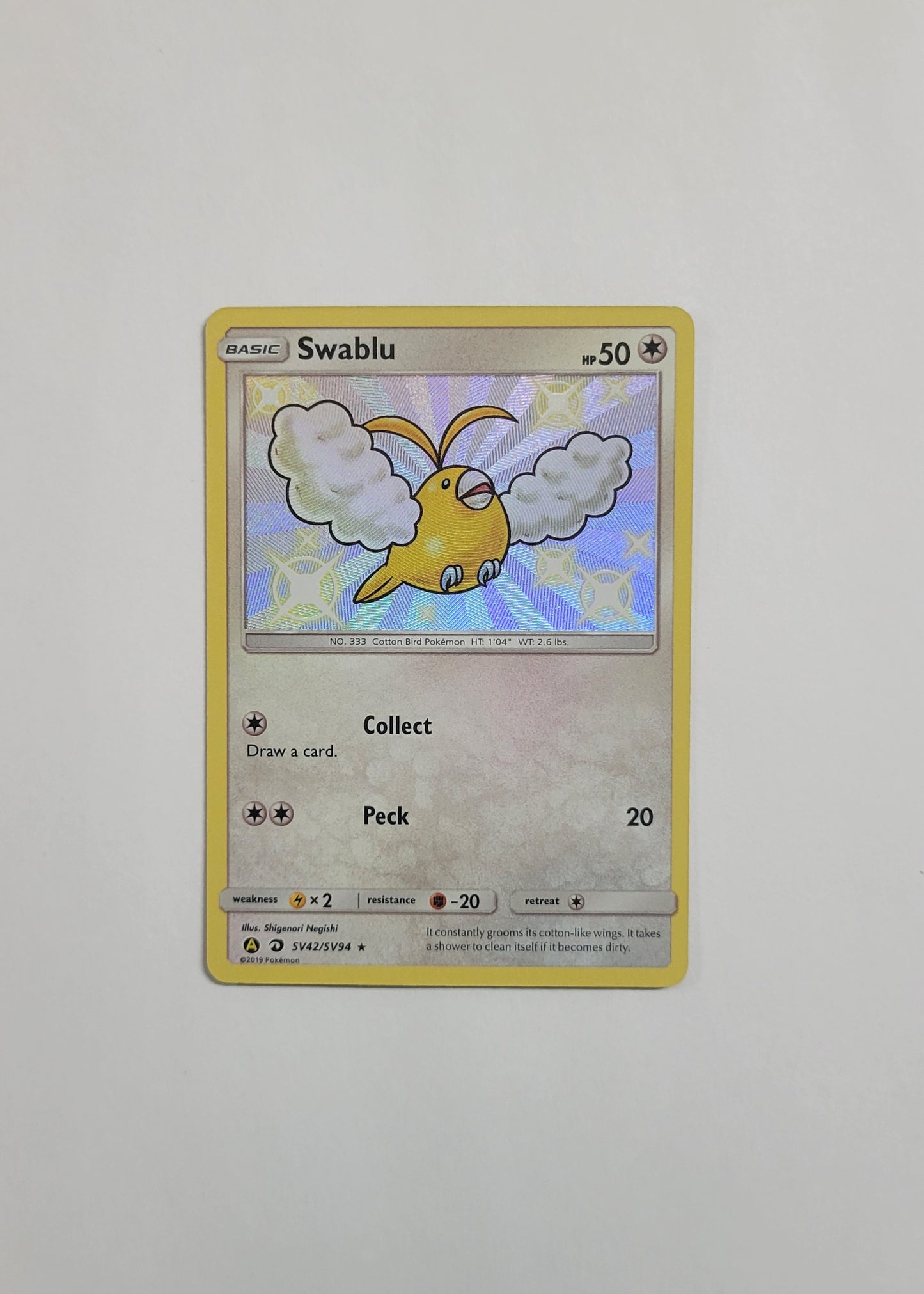 Swablu SV42/SV94 - Hidden Fates: Shiny Vault