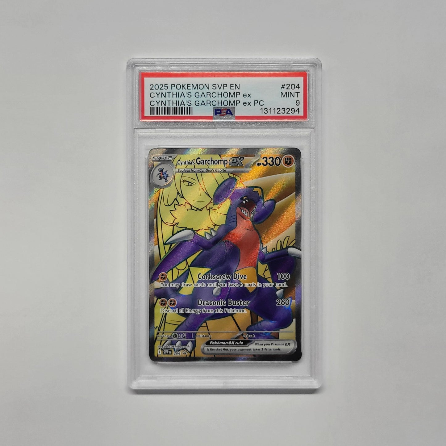 Cynthia's Garchomp SVP204 - Black Star Promo- PSA 9