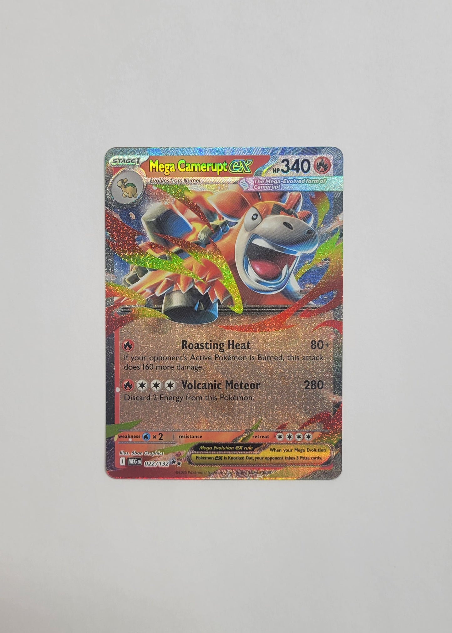 Mega Camerupt ex 022/132 - Mega Evolution