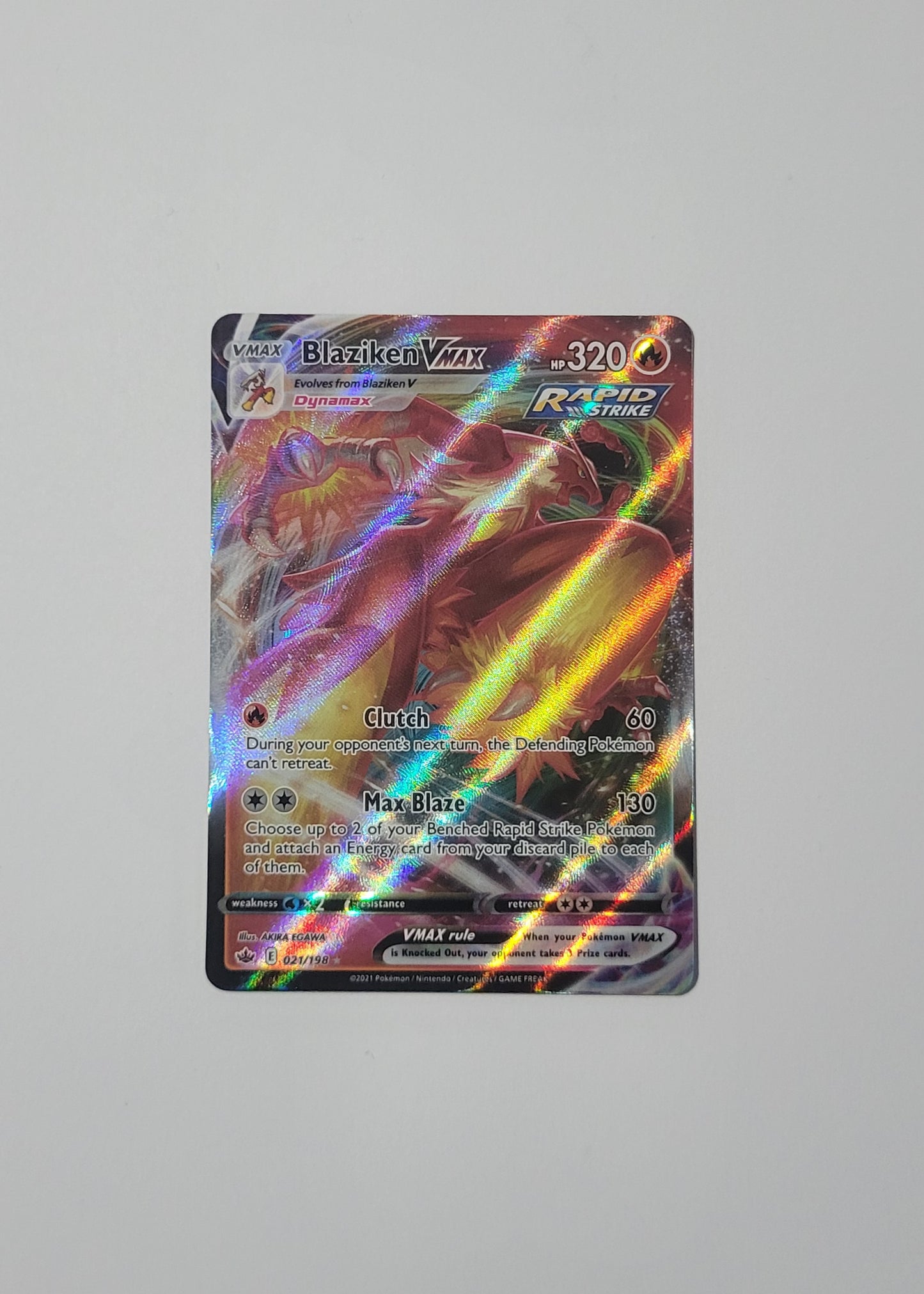 Blaziken VMAX 021/198 - Chilling Reign