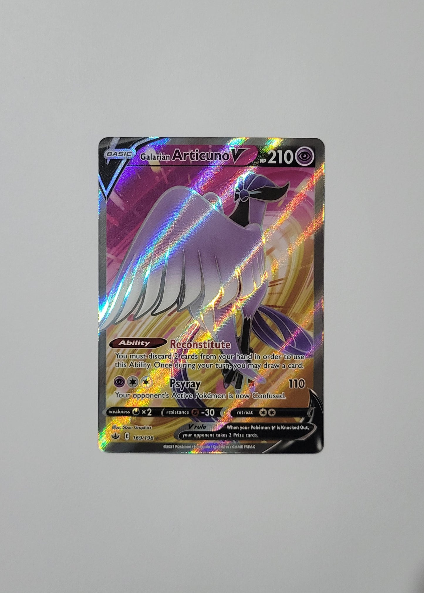 Galarian Articuno V 169/198 - Chilling Reign
