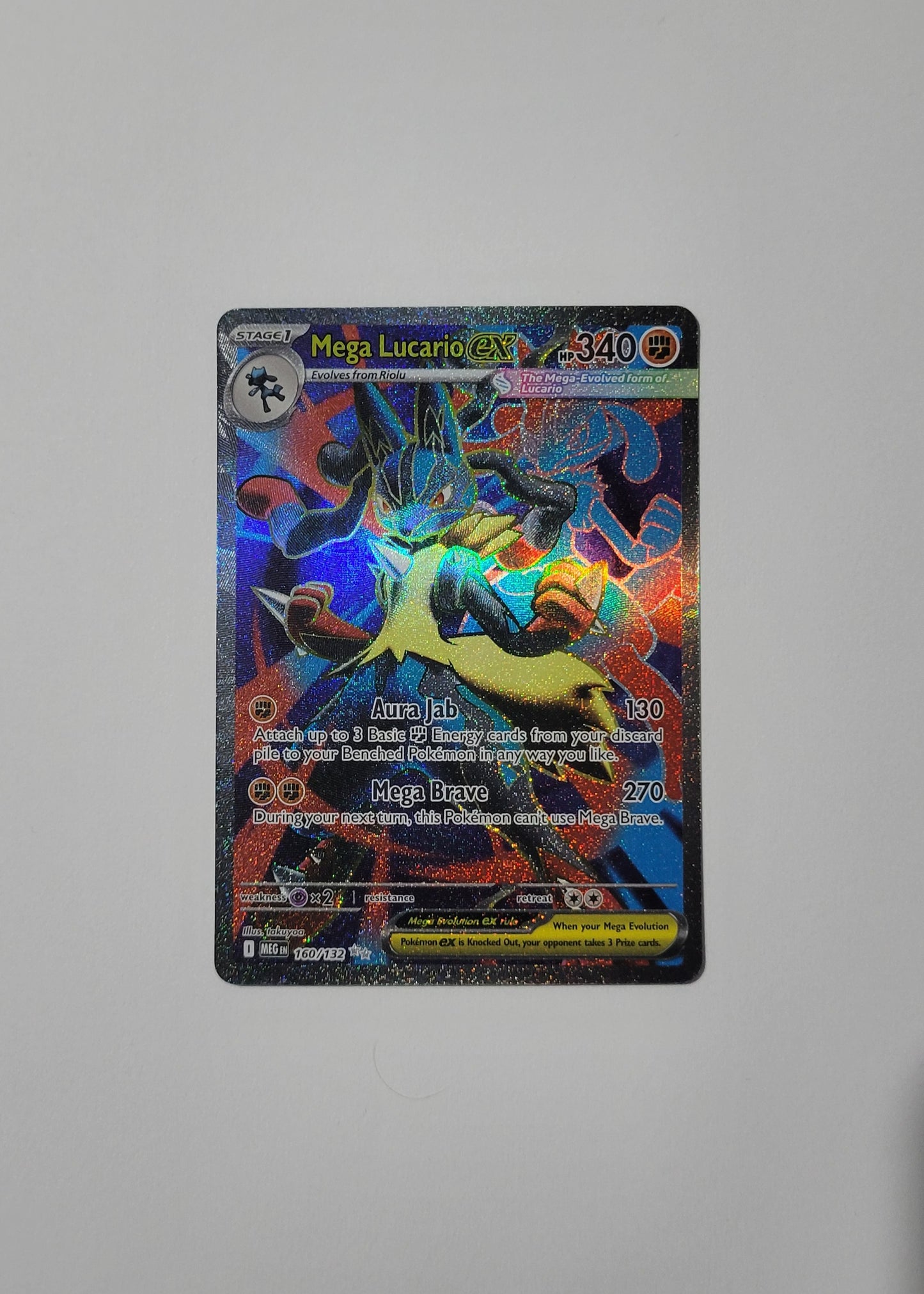Mega Lucario ex 160/132 - Mega Evolution Base Set