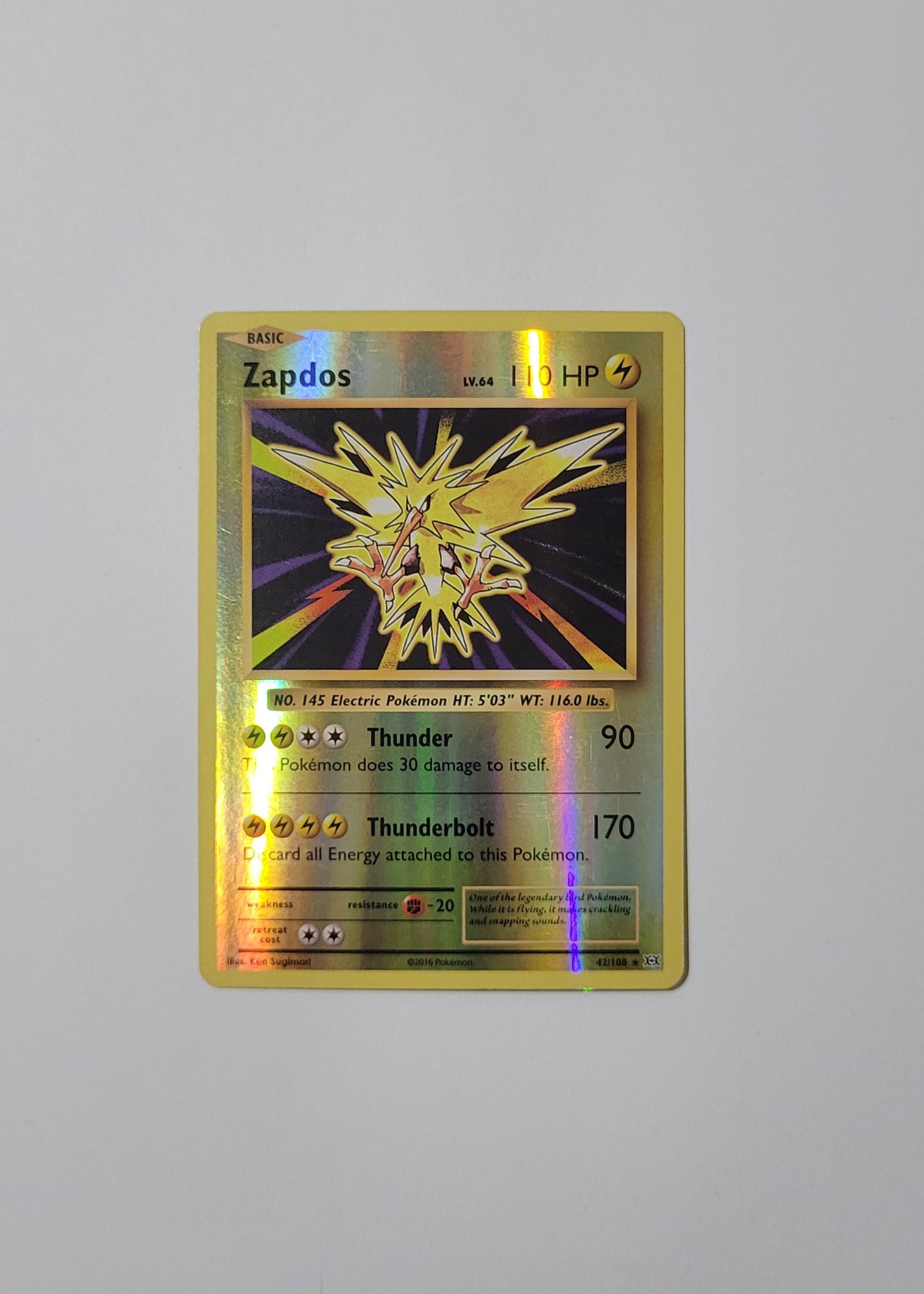 Zapdos 42/108 (Reverse Holo) - Evolutions