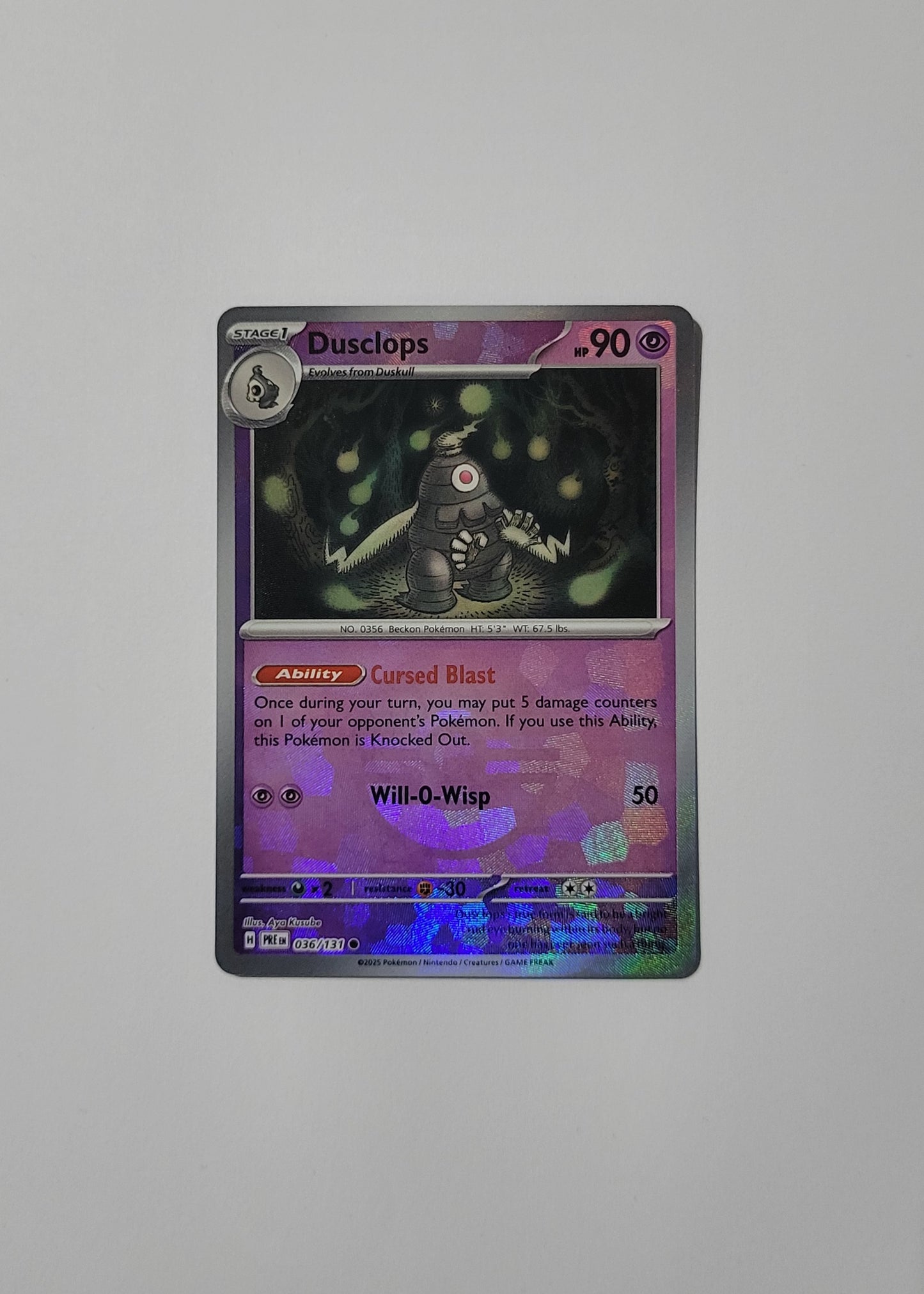 Dusclops 036/131 (Poké Ball) - Prismatic Evolutions
