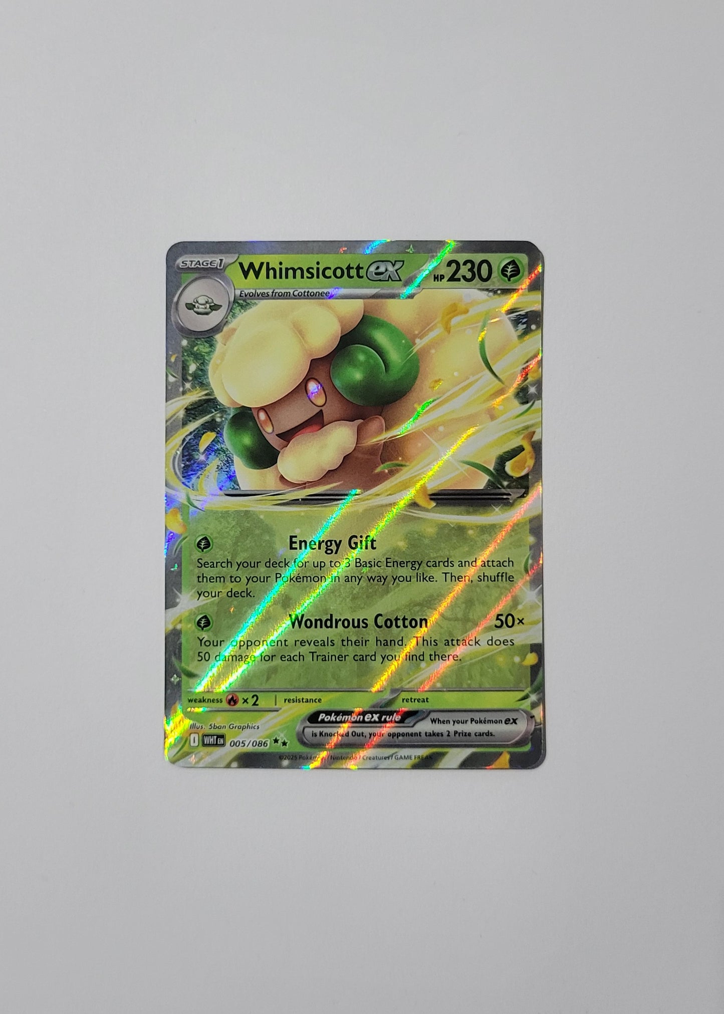 Whimsicott ex 005/086 - White Flare