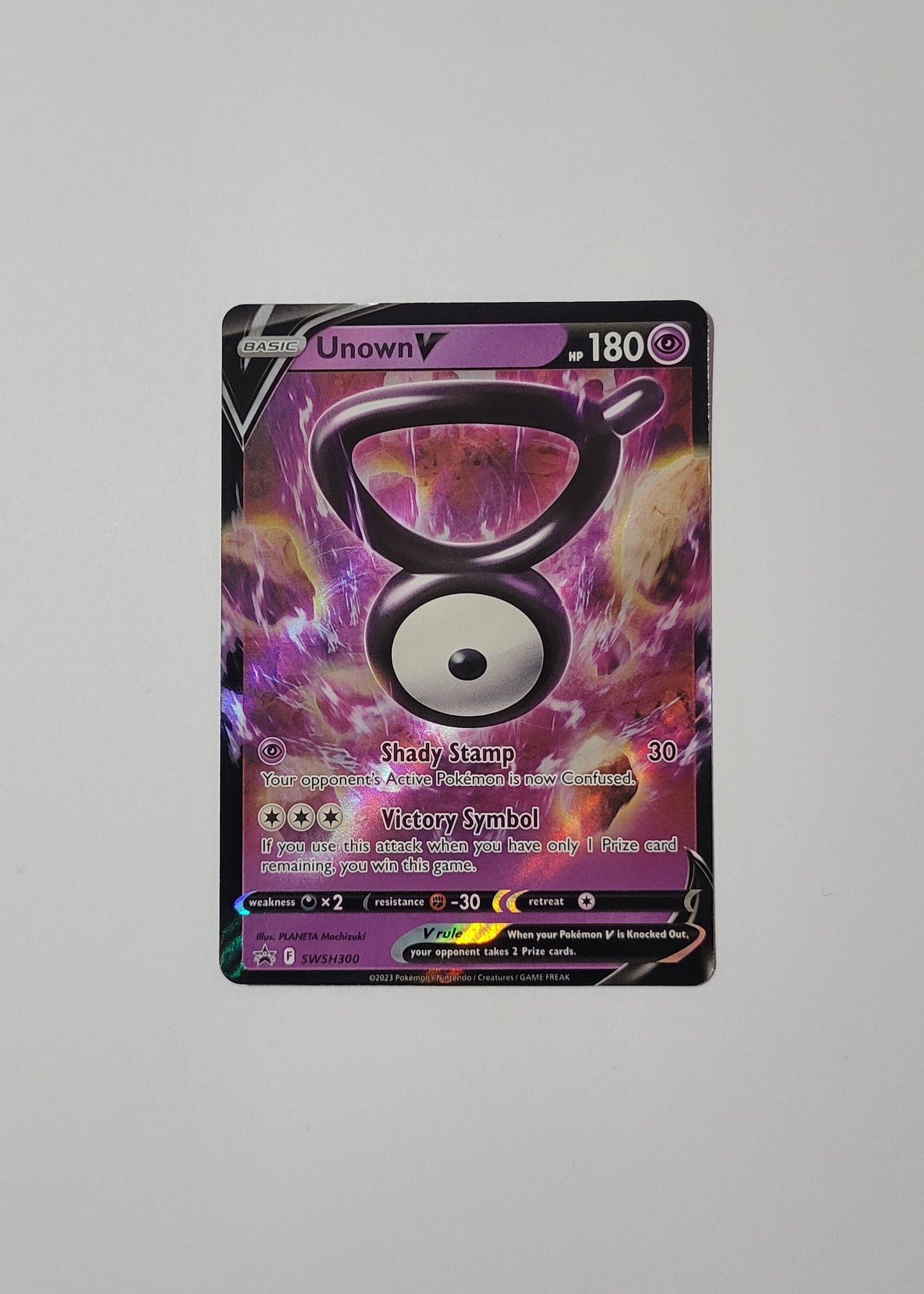 Unown V SWSH300 - Black Star Promo