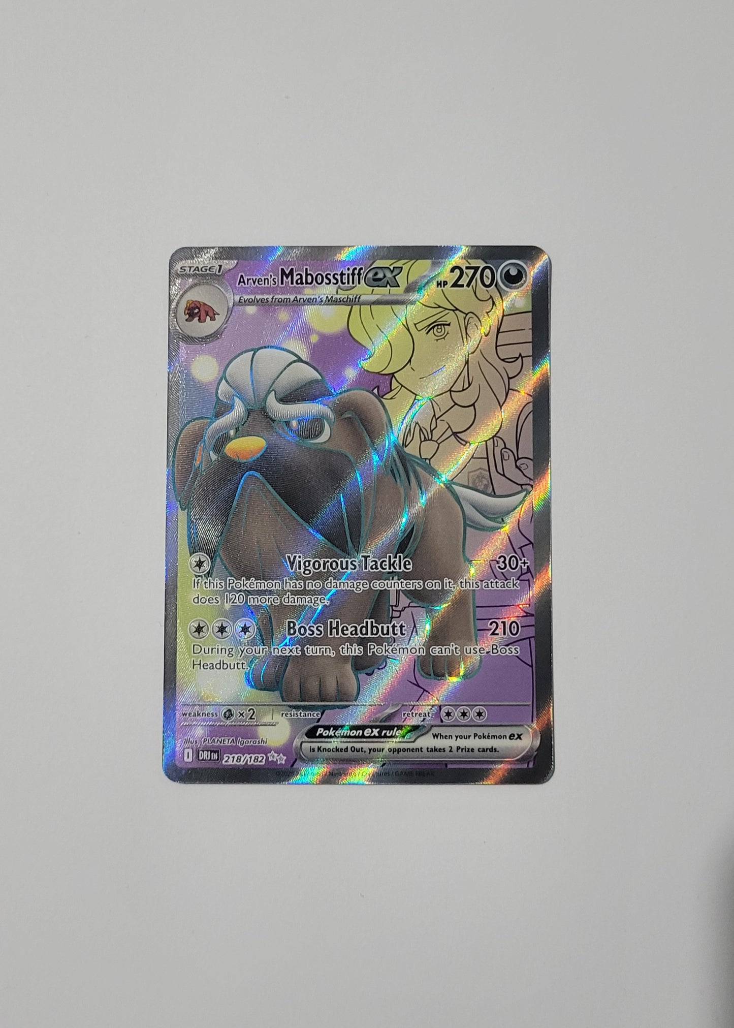 Arven's Mabosstiff ex 218/182 - Destined Rivals