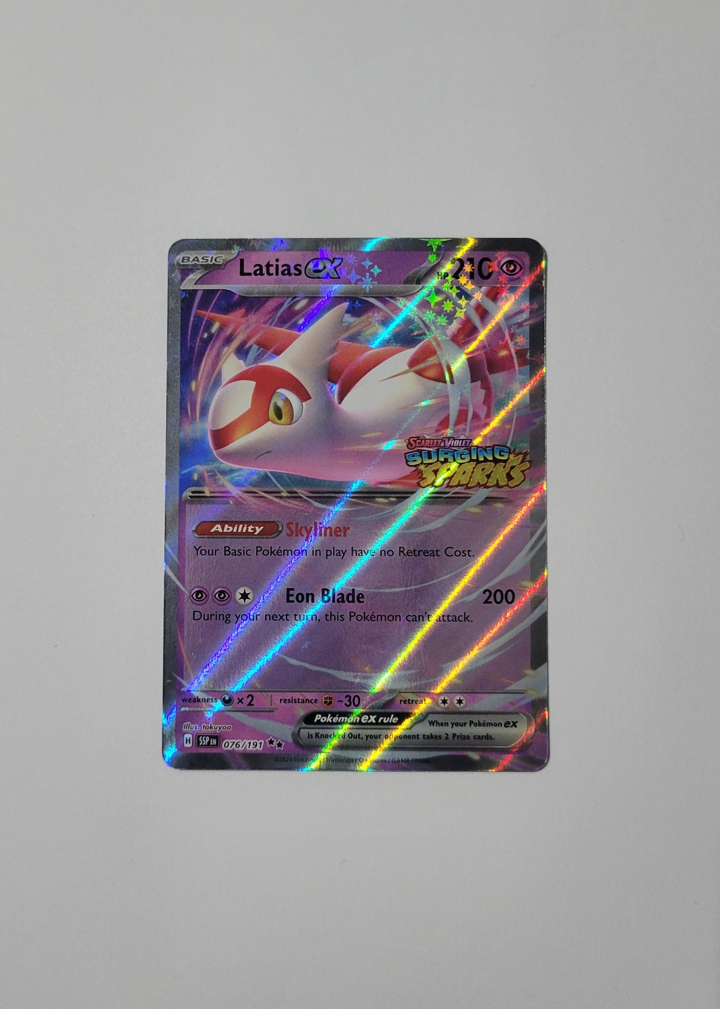 Latias ex 076/191 (Stamped) - Surging Sparks