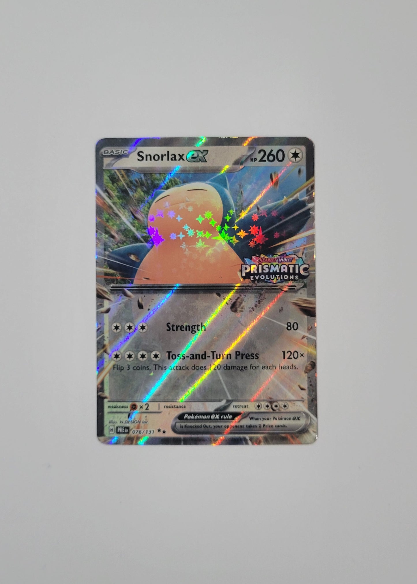 Snorlax ex 076 (Stamped) - Prismatic Evolutions