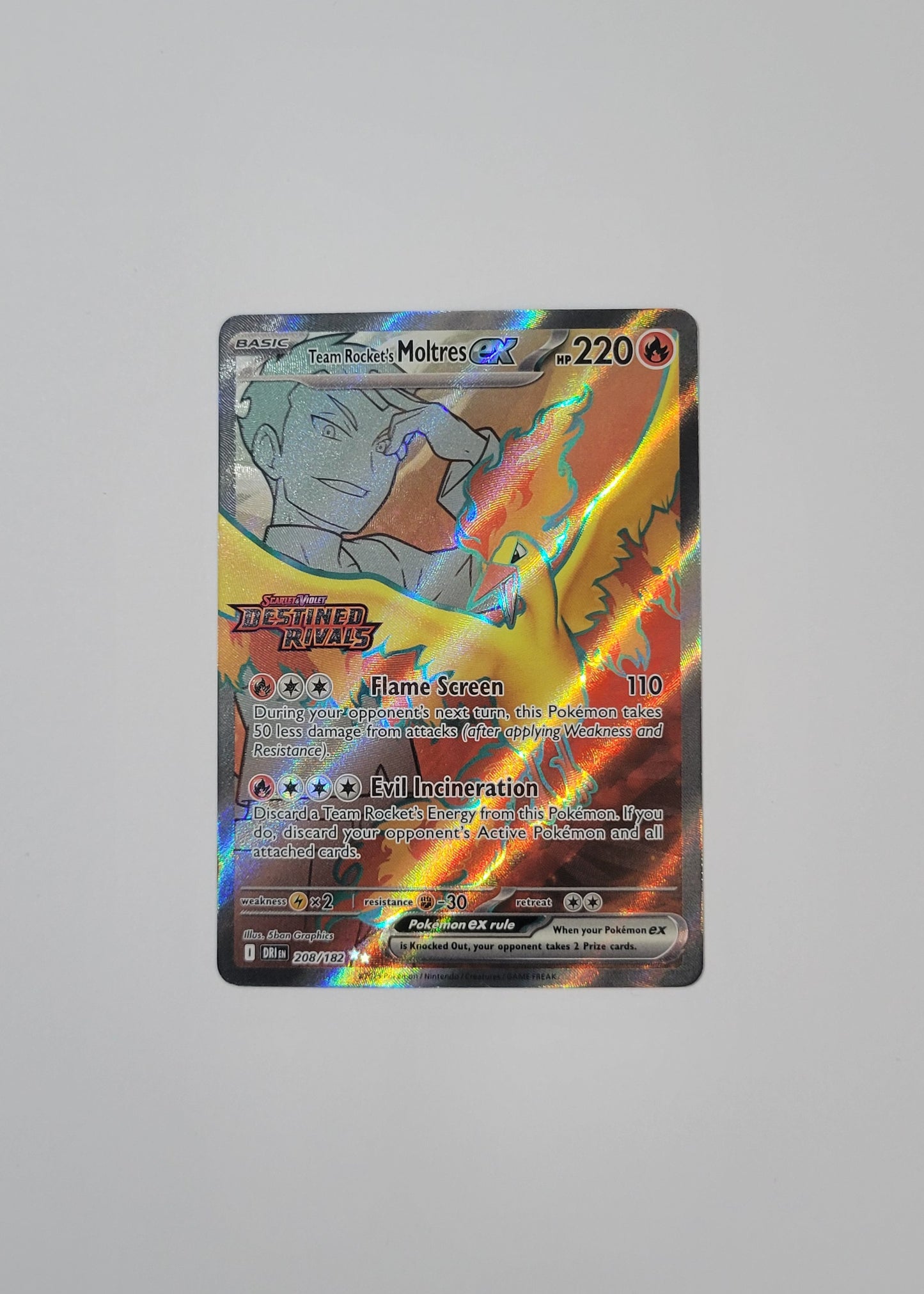Team Rocket's Moltres 208/182 (Stamped) - Destined Rivals