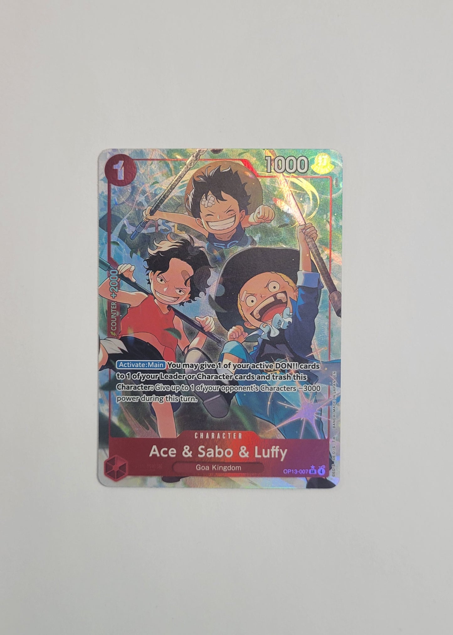 Ace & Sabo & Luffy OP13-007 (Alternate Art) - Carrying on His Will