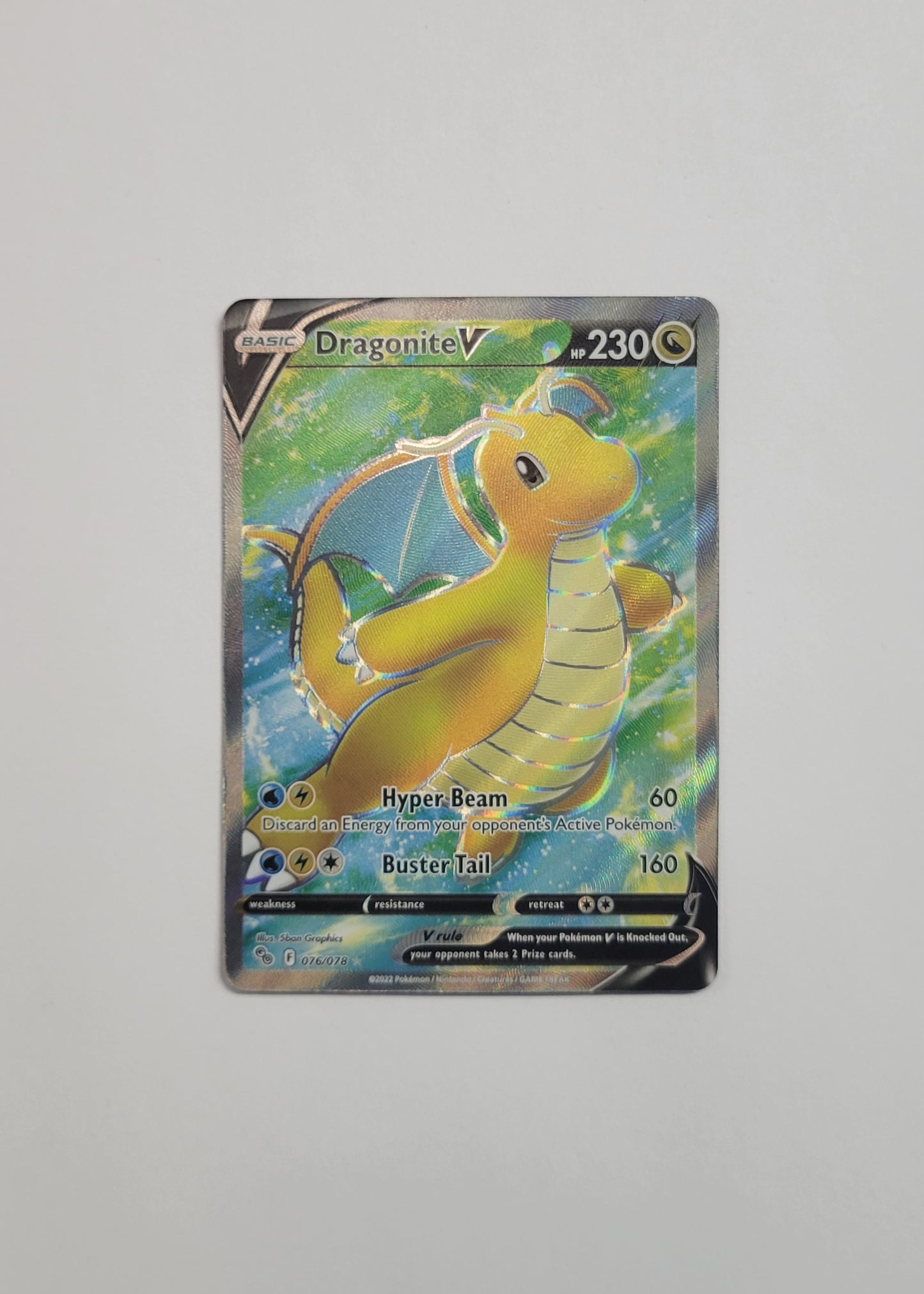 Dragonite V 076/078 - Pokémon GO