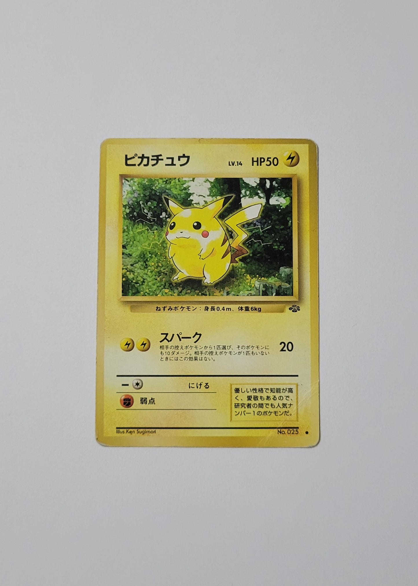 Pikachu No. 025 - Jungle (Japanese)